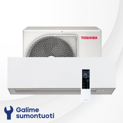 Toshiba Arctic White oras-oras šilumos siurblys RAS-B35S4KVPG-ND komplekte RAS-35S4AVPG-ND 1 Toshiba Arctic White oras-oras šilumos siurblys RAS-B35S4KVPG-ND komplekte RAS-35S4AVPG-ND 1